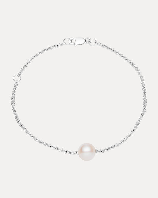 STERLING SILVER PEARL BRACELET