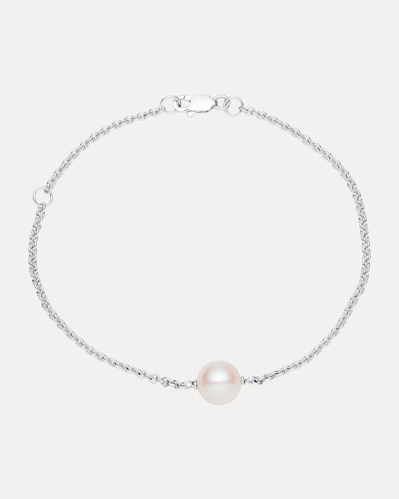 STERLING SILVER PEARL BRACELET