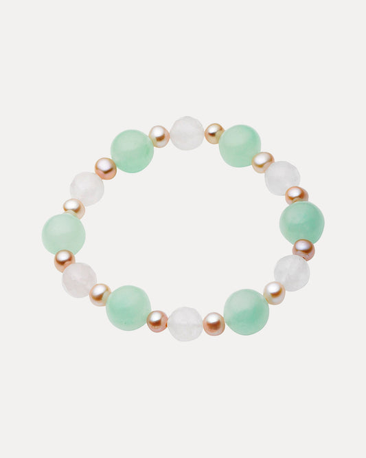 PINK PEARL, JADE & ROSE QUARTZ IMOGEN BABY BRACELET