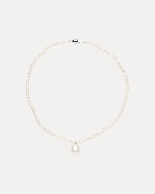 STERLING SILVER PEARL BAMBINI CHILD NECKLACE