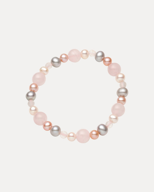 PEARL & ROSE QUARTZ EVA BABY BRACELET