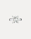 18CT RADIANT CUT DIAMOND RING