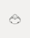 18CT OVAL CUT DIAMOND MAYFAIR RING