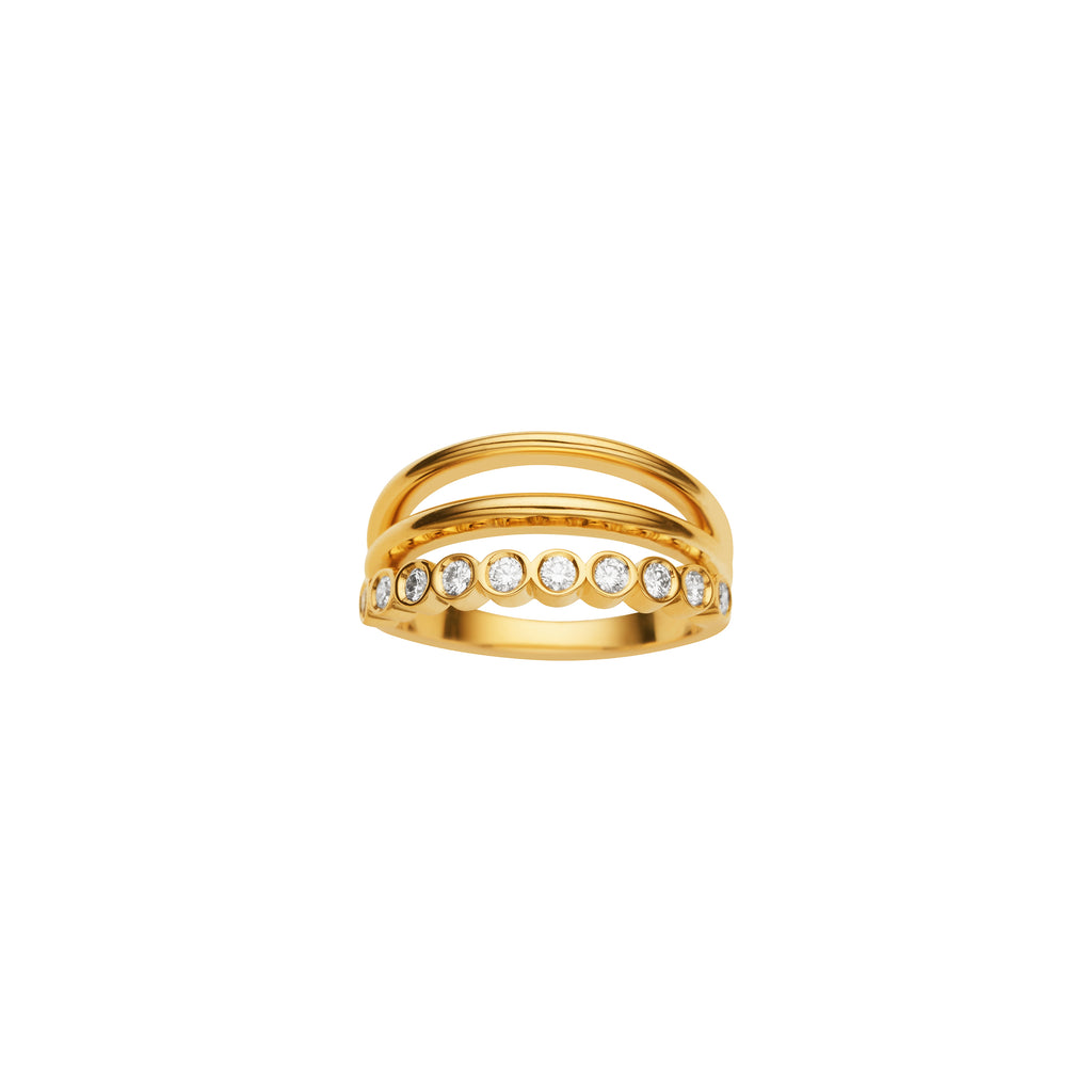 18CT YELLOW GOLD DIAMOND MARLEY RING – Jan Logan