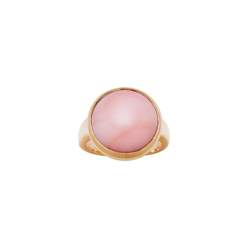 9CT PINK OPAL MELROSE RING